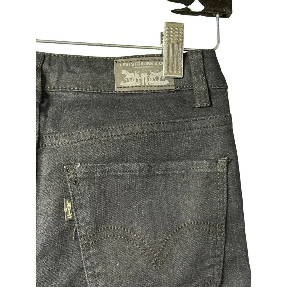 Levis Girls Black Denim Leggings Skinny Fit Stretch 5 Pockets Sz 14‎ Kids Wear